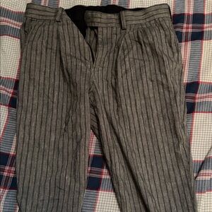 Express Gray Pinstripe Dress Pants